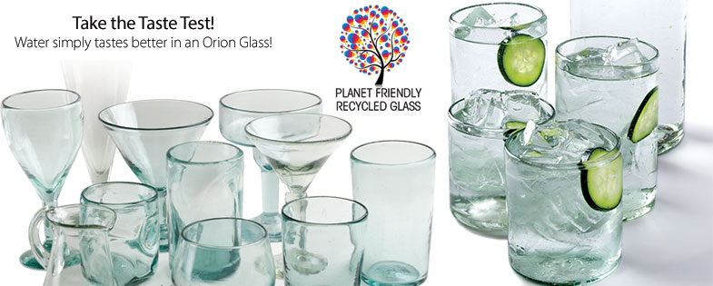 natural Mexican glassware