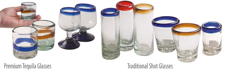 Orion Mexican Tequila and shot glasses